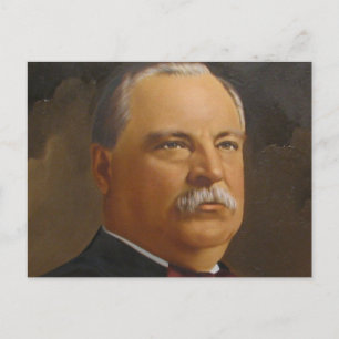 Grover Cleveland 22 &24 Postcard