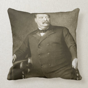 Grover Cleveland, 22nd and 24th President of th Un Throw Pillow