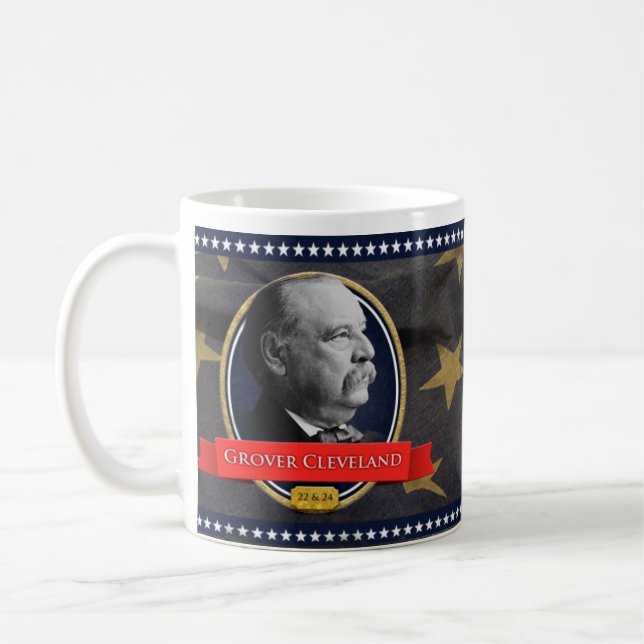 Grover Cleveland Historical Mug (Left)