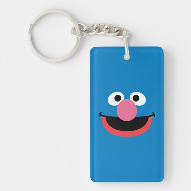 Grover Face Art Keychain (Front)
