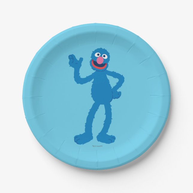 Grover Standing Paper Plate (Front)
