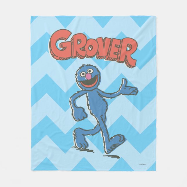 Grover Vintage Kids 2 Fleece Blanket (Front)