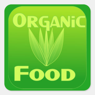 Grow, Eat, Buy organic food sticker