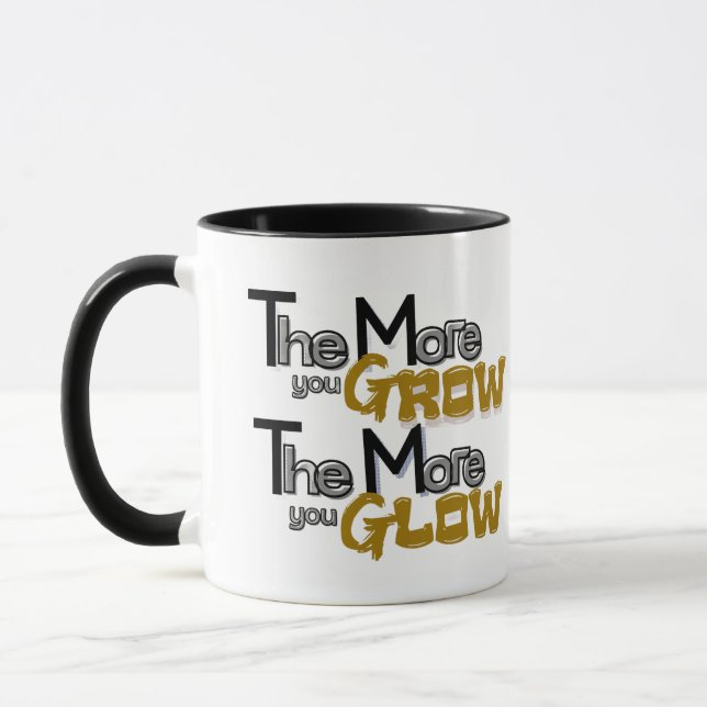 Grow & Glow Mug – Inspirational Quote (Gauche)