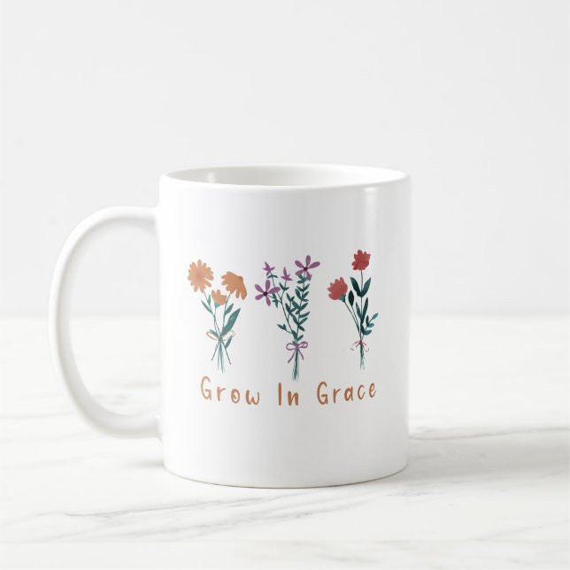 Grow in Grace Christian  Mug (Left)