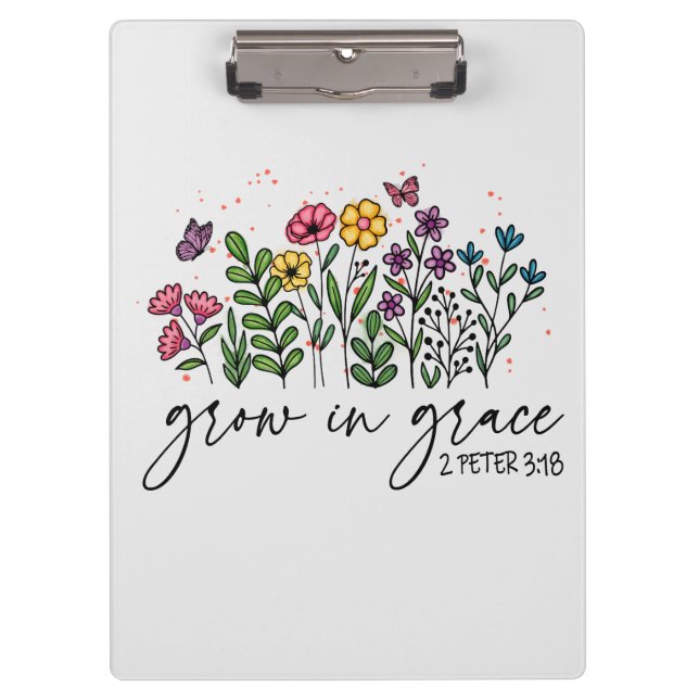 Grow in Grace Clipboard (Front)