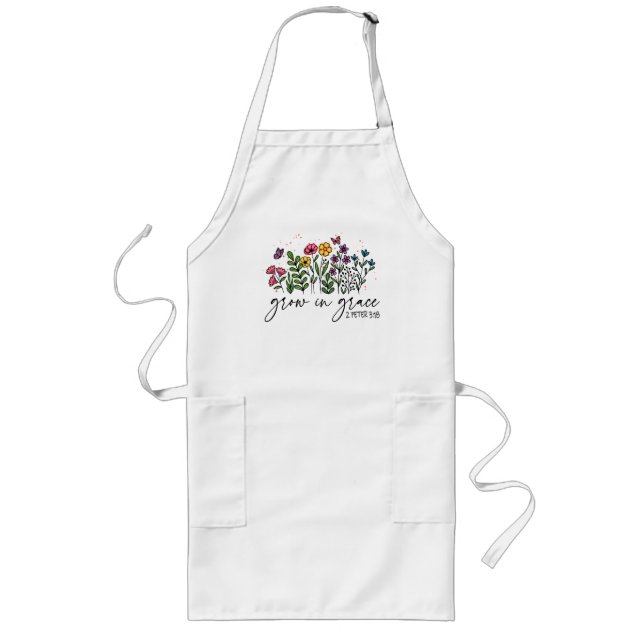 Grow in Grace Long Apron (Front)