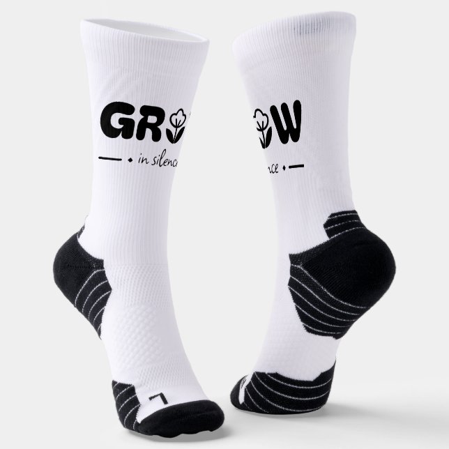 Grow in Silence Socks (Angled)