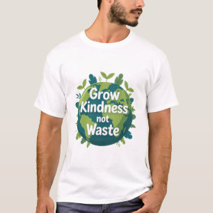 Grow Kindness Not Waste T-Shirt Eco Friendly