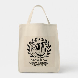 Grow Love Sloth Tote Bag
