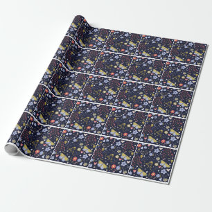 Grow Positive Flowers And Butterfly Colourful   Wrapping Paper