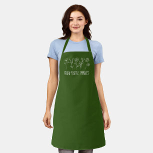 Grow Positive Thoughts Aesthetic Apron