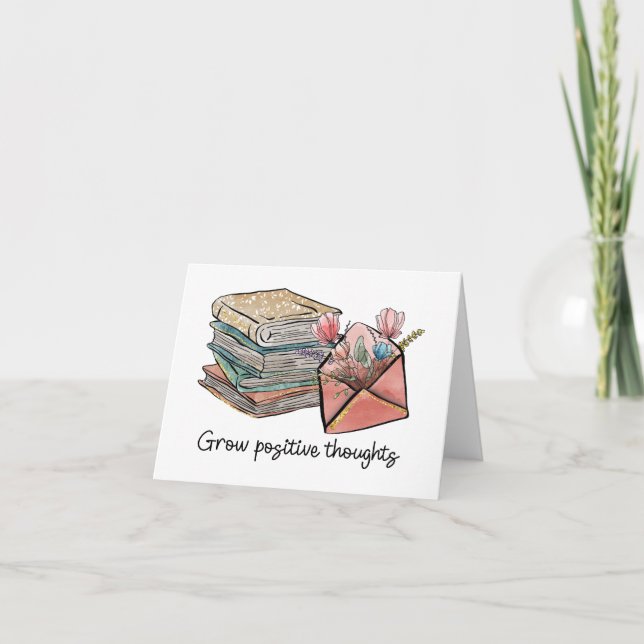 Grow Positive Thoughts Card (Front)