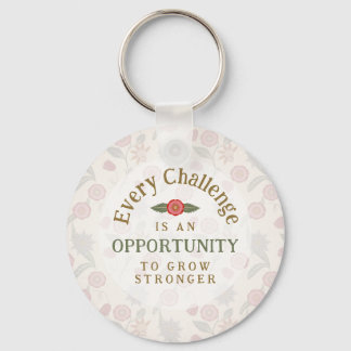 "Grow Stronger" Affirmation Keychain