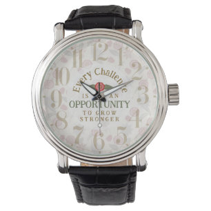 "Grow Stronger" Affirmation Watch