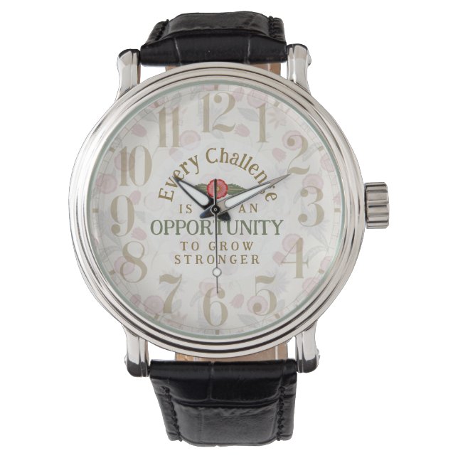 "Grow Stronger" Affirmation Watch (Front)
