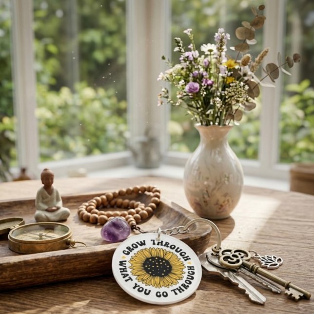 Grow through what you go through. keychain (Créateur téléchargé)