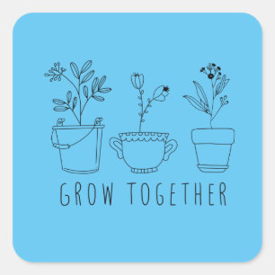 Grow Together Sticker Classic 
