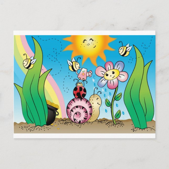 Grow with me! Grandit avec moi! #2 Postcard (Front)