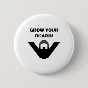 Grow Your Beard! 2 Inch Round Button