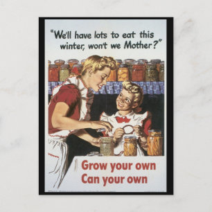 Grow Your Food World War 2 Postcard
