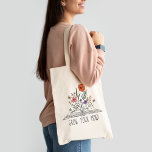 Grow Your Mind Boho Wildflower and Book Tote Bag<br><div class="desc">Grow Your Mind Boho Wildflower and Book Tote Bag</div>