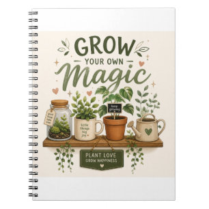 Grow Your Own Magic Mini Garden Aesthetic Plant Notebook