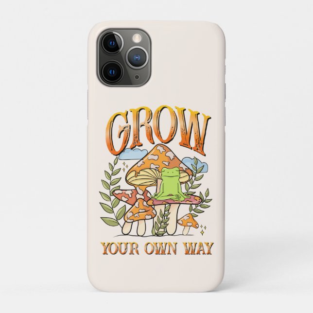 Grow Your Own Way – Meditating Frog & Mushroom Case-Mate iPhone Case (Back)