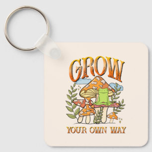 Grow Your Own Way – Meditating Frog & Mushroom Keychain