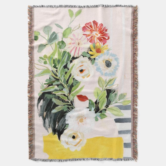 Grow Your Own Way Throw Blanket (Front Vertical)