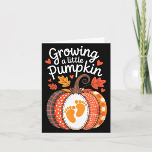 Growing A Little Pumpkin Maternity Pregnancy Thank Card
