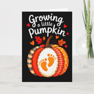 Growing A Little Pumpkin Maternity Pregnancy Thank Card