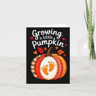 Growing A Little Pumpkin Maternity Pregnancy Thank Card