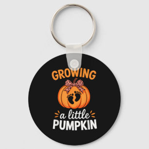 Growing A Little Pumpkin Maternity Thanksgiving Mo Keychain