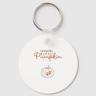 Growing A Little Pumpkin Pregnancy Reveal Hallowee Keychain