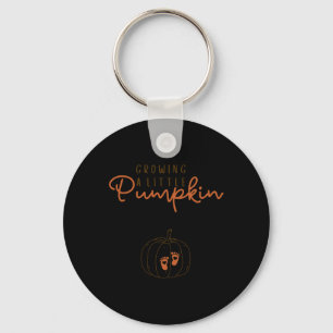 Growing A Little Pumpkin Pregnancy Reveal Hallowee Keychain