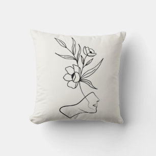 Growing a plant throw pillow