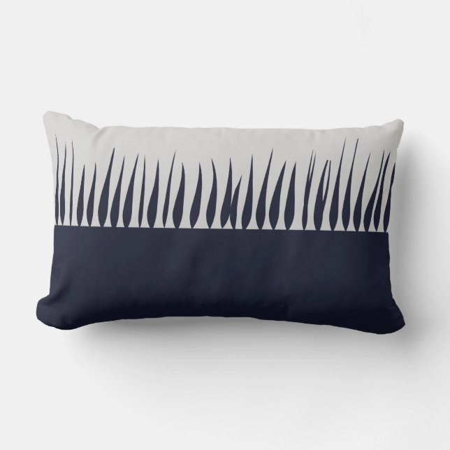 Growing Blue Lumbar Pillow (Front)