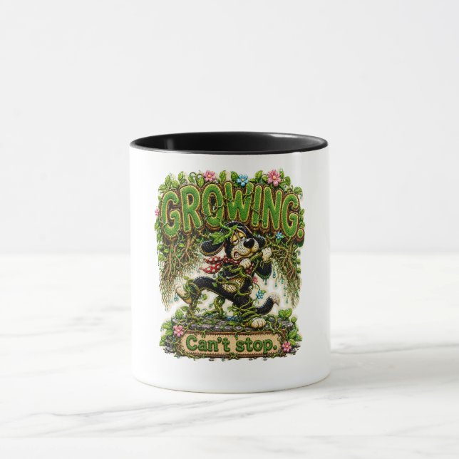 Growing Can't Stop Personalized Funny Nature Mug (Center)