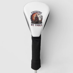 Growing Fangs Halloween Haunted Castle Black Cat M Golf Head Cover