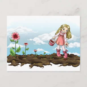 Growing Hearts Postcard