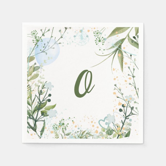 Growing Like a Weed, Boy, Personalize, Napkin (Front)