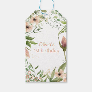 Growing like a weed first birthday, gift tags