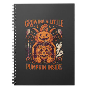 Growing Little Pumpkin Inside Halloween Pumpkins G Notebook