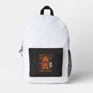 Growing Little Pumpkin Inside Halloween Pumpkins G Printed Backpack