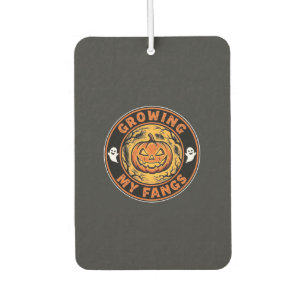 Growing My Fangs Halloween Pumpkin Ghost Design_1 Air Freshener