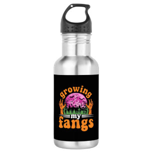 Growing My Fangs Halloween Vampire Design_1 532 Ml Water Bottle