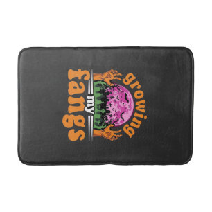 Growing My Fangs Halloween Vampire Design_1 Bath Mat