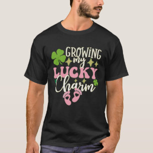 Growing My Lucky Charm St Patrick's Day Pregnancy T-Shirt