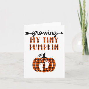 Growing My Tiny Pumpkin Thanksgiving Pregnancy Ann Card